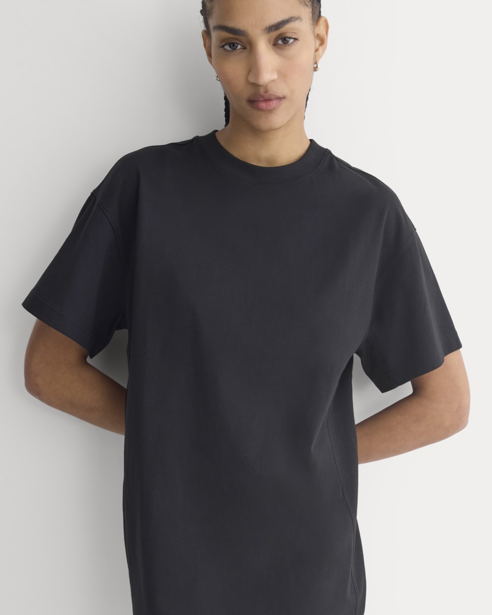 Weekend Tee Mini Dress | Black-styoma