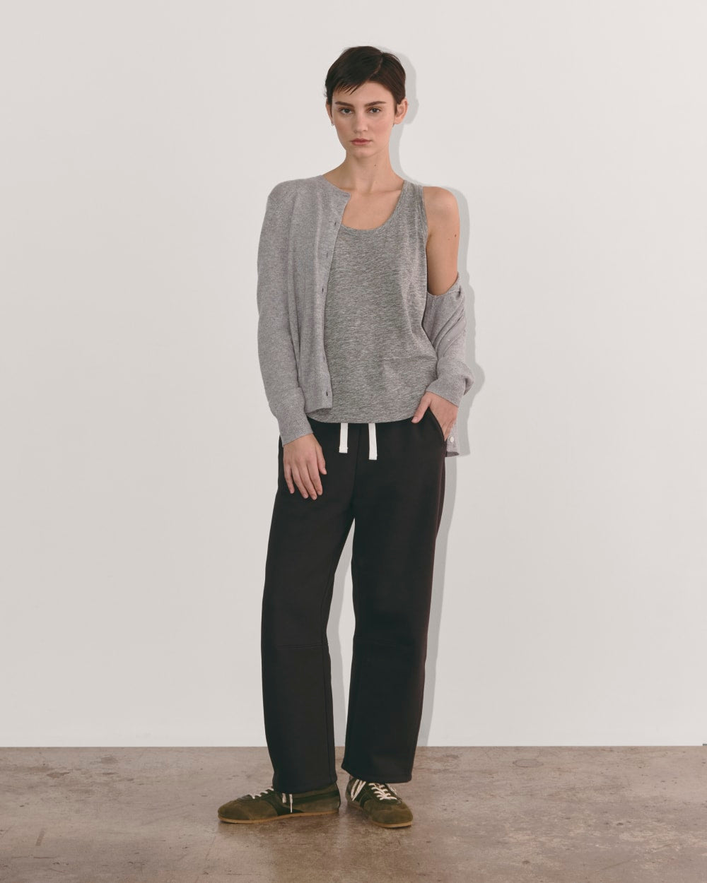 The Perform Tank |  Heathered Grey-styoma