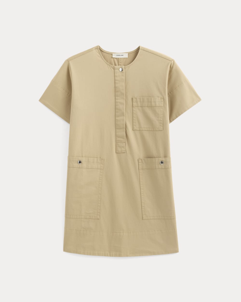 The Safari Mini Dress | Classic Khaki-styoma
