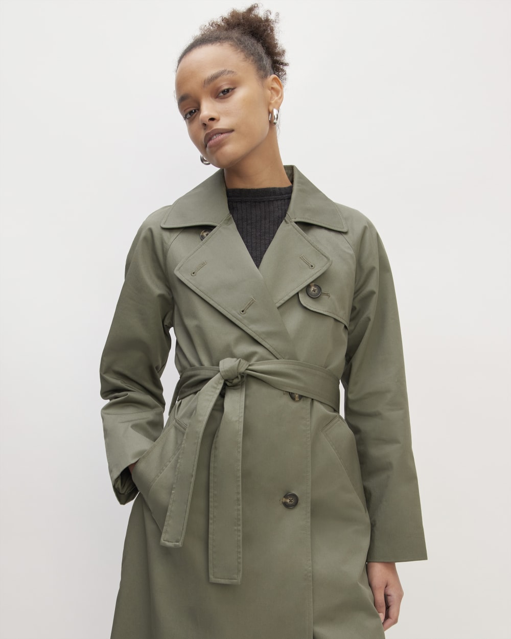 The Trench Coat | Pewter Green-styoma