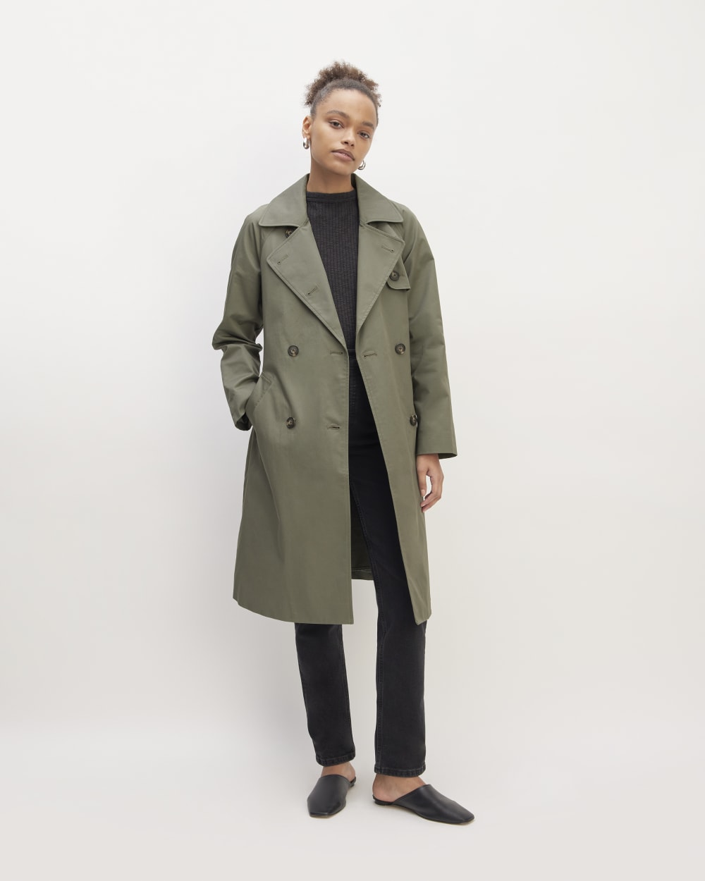 The Trench Coat | Pewter Green-styoma