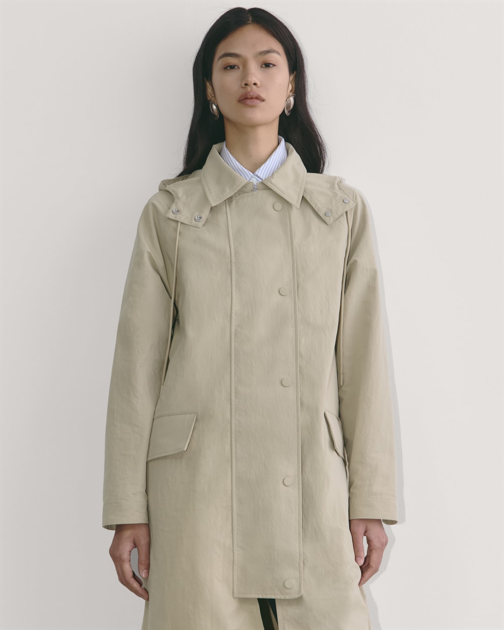 The Oversized Anorak | Trench Coat Khaki-styoma