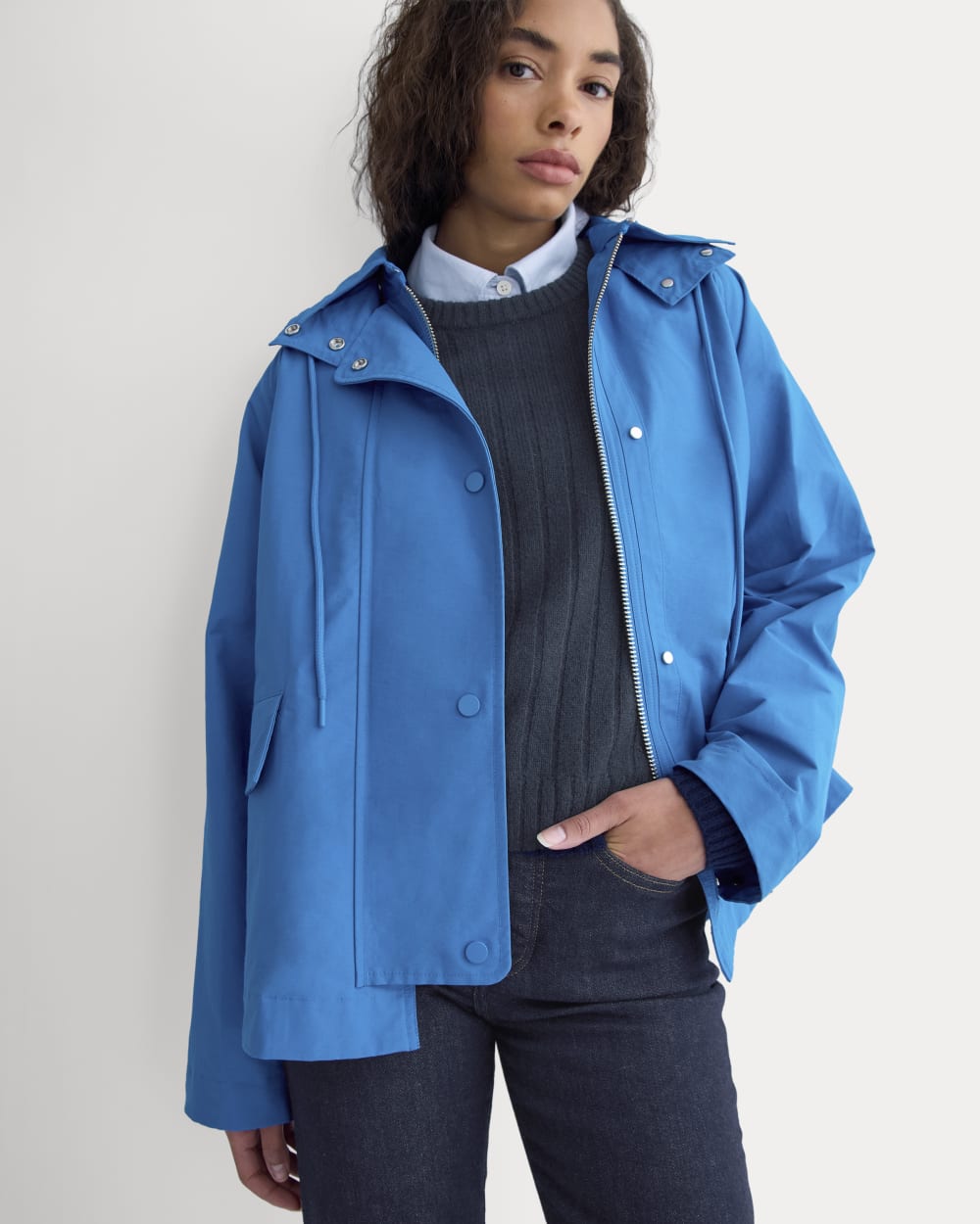 The Short Anorak | Imperial Blue-styoma