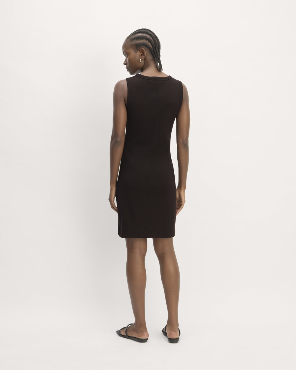 The Ribbed Mini Dress | Black-styoma