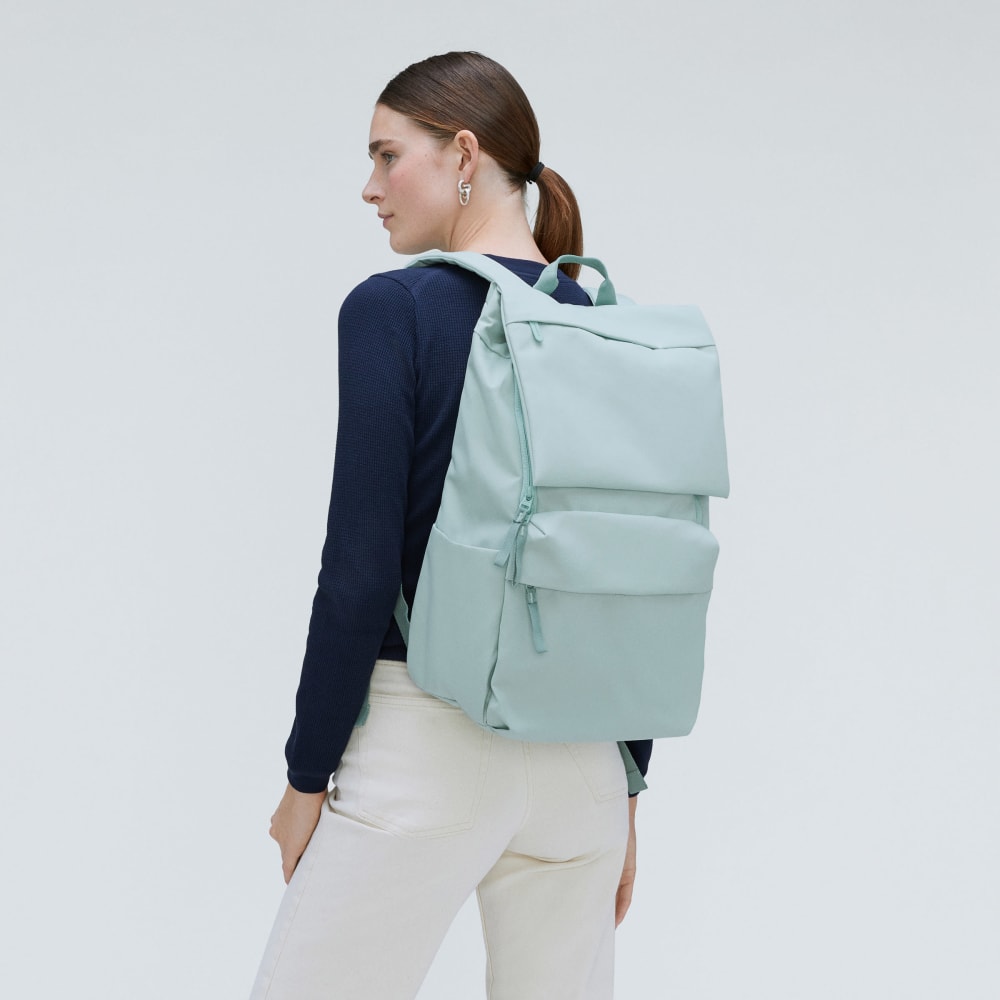 The ReNew Transit Backpack | White Sage / Green Millieu-styoma