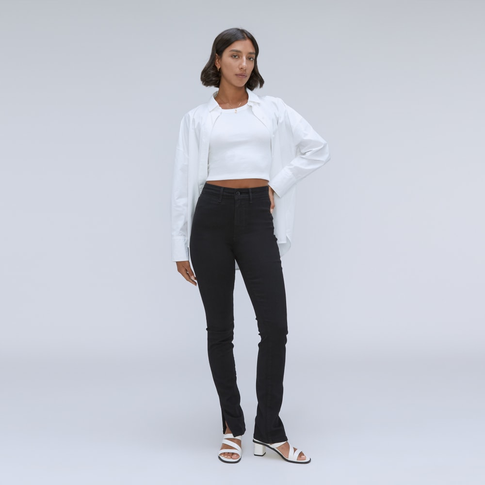The Way-High® Skinny Split Hem Jean  | Black-styoma
