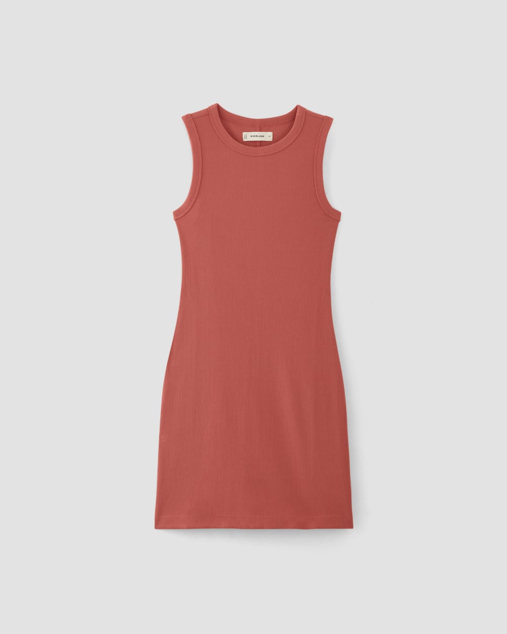 The Ribbed Mini Dress | Coral-styoma