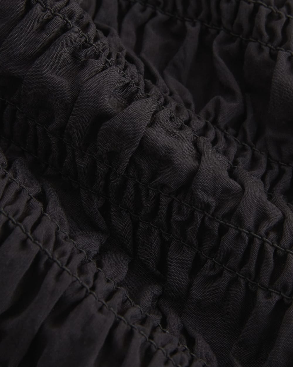 The Smocked Tank | Black-styoma