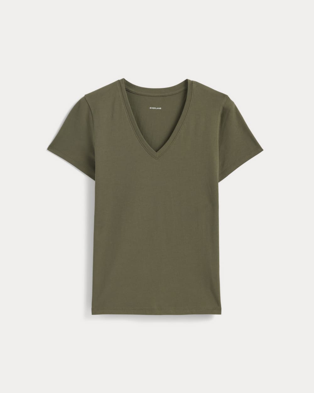 The Slim V-Neck Tee in Essential Cotton | Kalamata-styoma