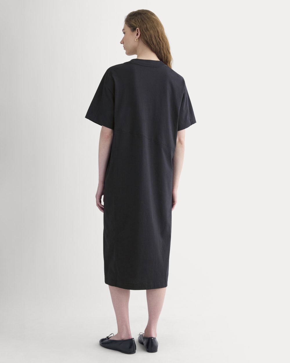 Weekend Tee Midi Dress | Black-styoma