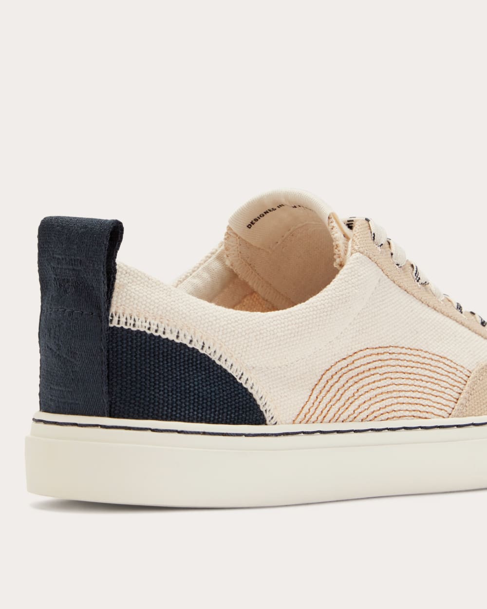 The Tread-Bare Sneaker | Natural Canvas / Dark Sapphire / Argan Oil-styoma