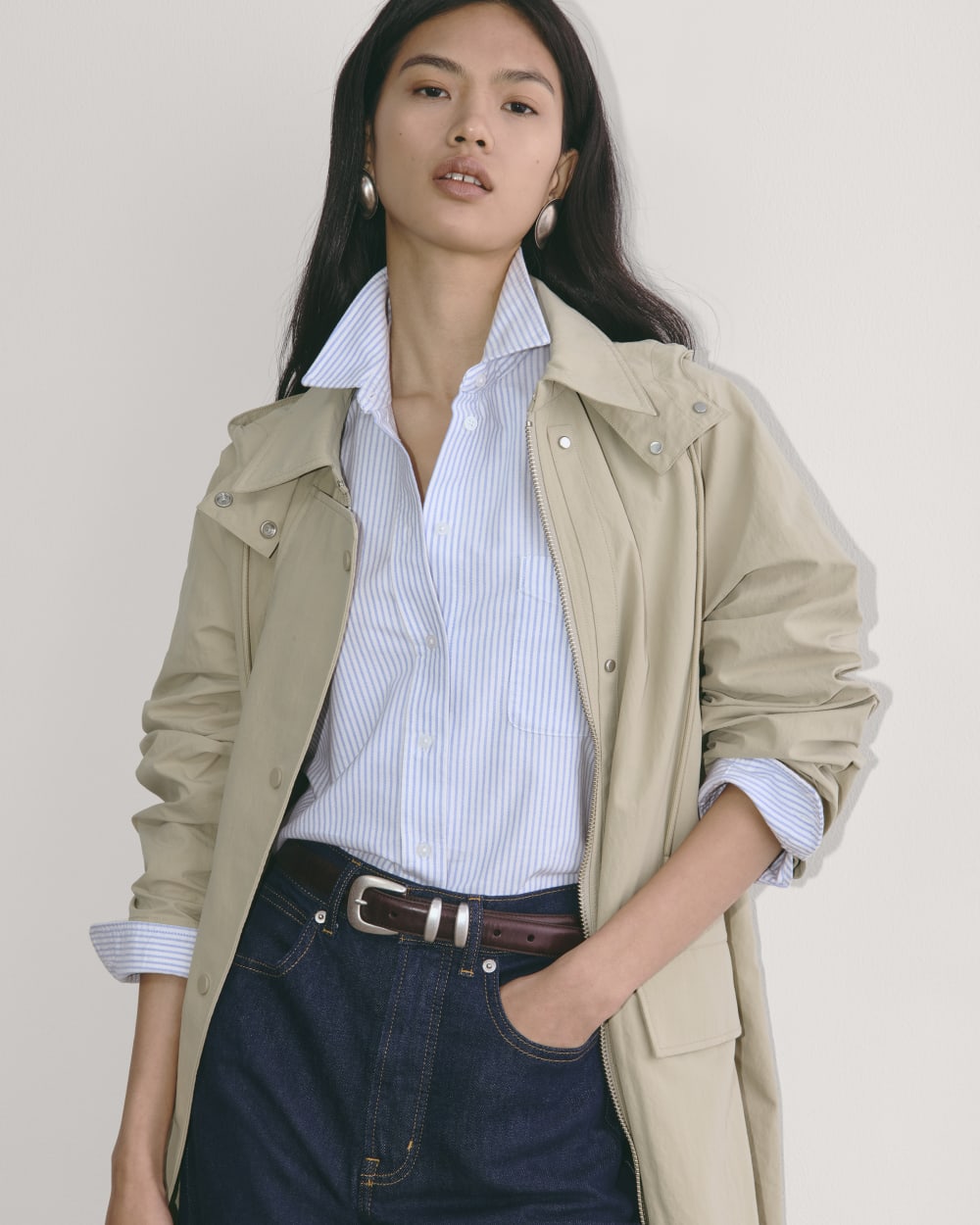 The Oversized Anorak | Trench Coat Khaki-styoma