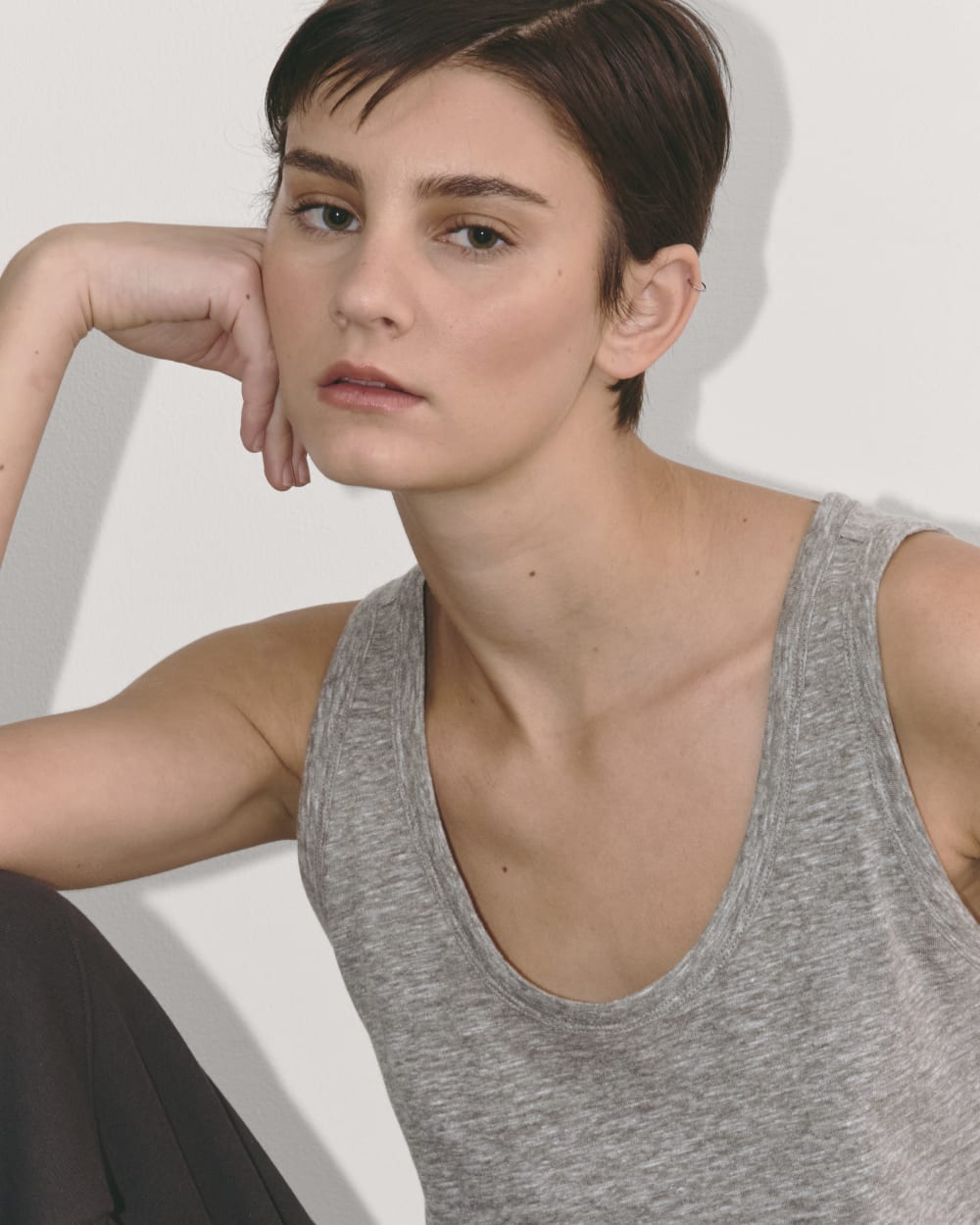 The Perform Tank |  Heathered Grey-styoma