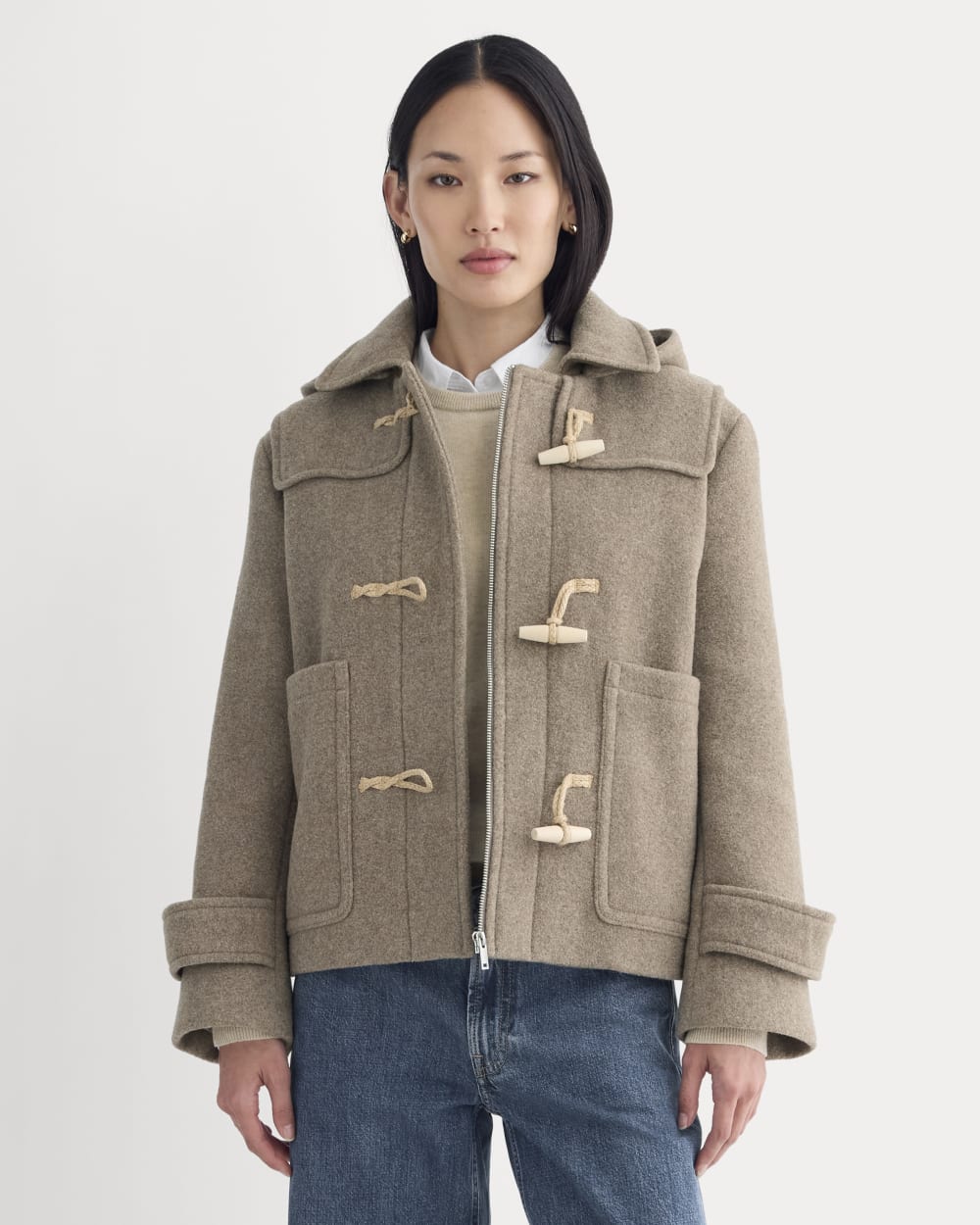 The ReWool Duffle Coat | Heather Taupe-styoma
