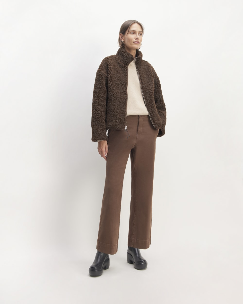 The ReNew Fleece Full Zip | Earth Brown-styoma