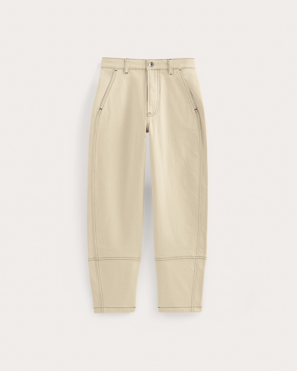 The Utility Barrel Jean | Ecru | Regular-styoma