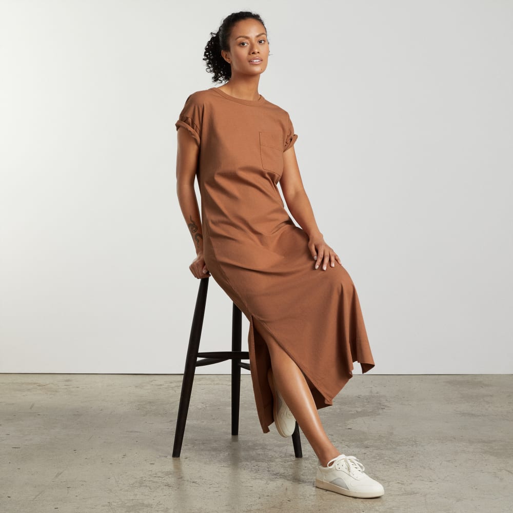 The Organic Weekend Maxi Dress | Tawny Brown-styoma