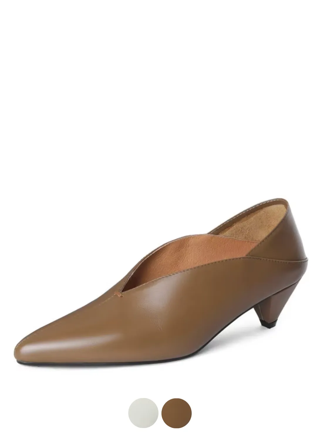 Pointed-toe high heels