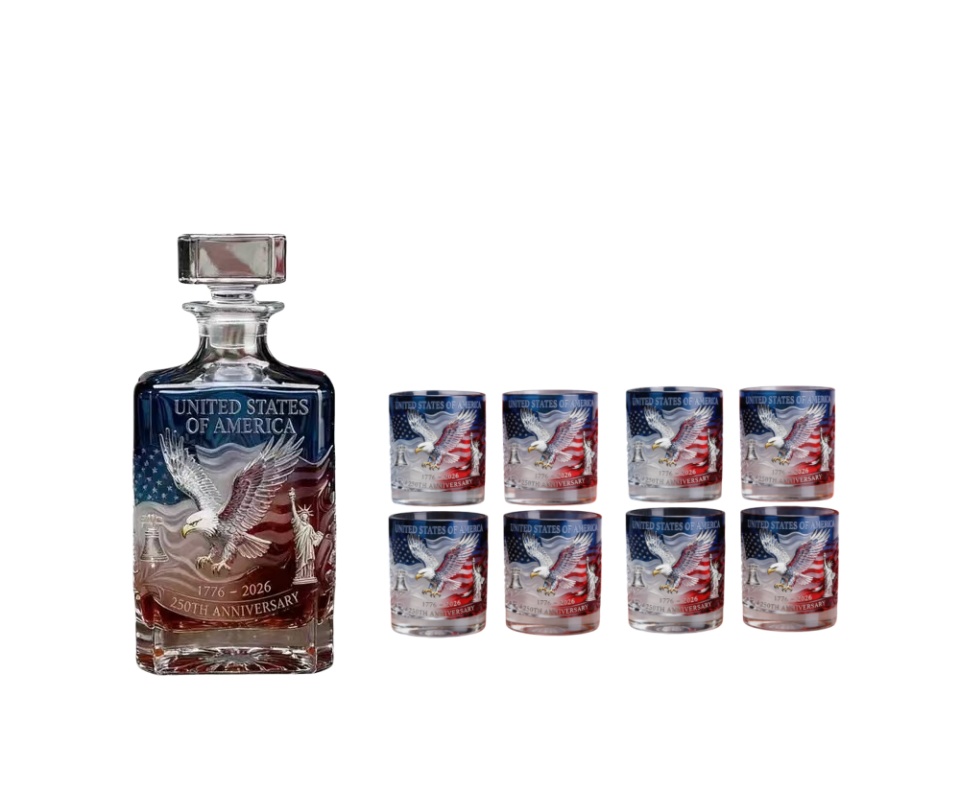 Limited Edition 2026 USA 250th Anniversary Commemorative Glass – 1776-2026 Heritage Edition