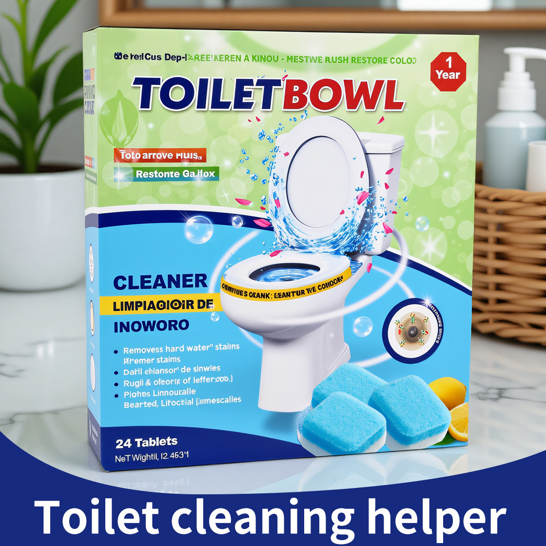 Cross-Border Toilet Cleaner, Toilet Effervescent Tablets, Urine Scale Removal Toilet Cleaning Tablets, Toilet Cleaning Spirit, Household Toilet Cleaning Tablets