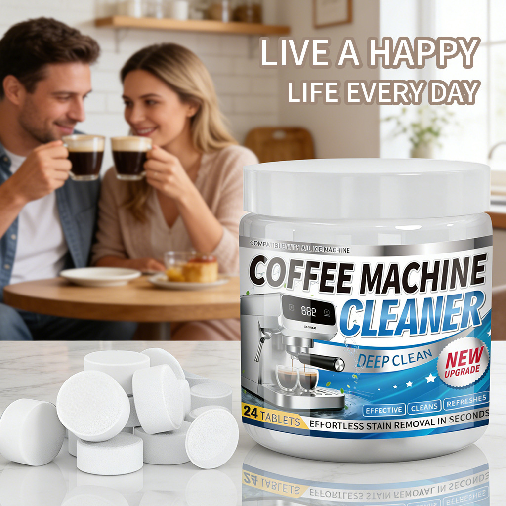 Coffee Machine Cleaning Tablets, Gentle Cleaning Coffee Machine Stains, Tea Stains And Scale Cleaning Tablets, Portable Cleaning Effervescent Tablets