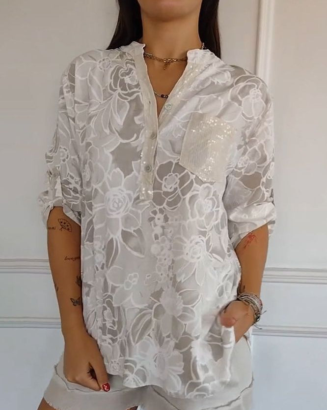  Elegant Blouse with Pocket