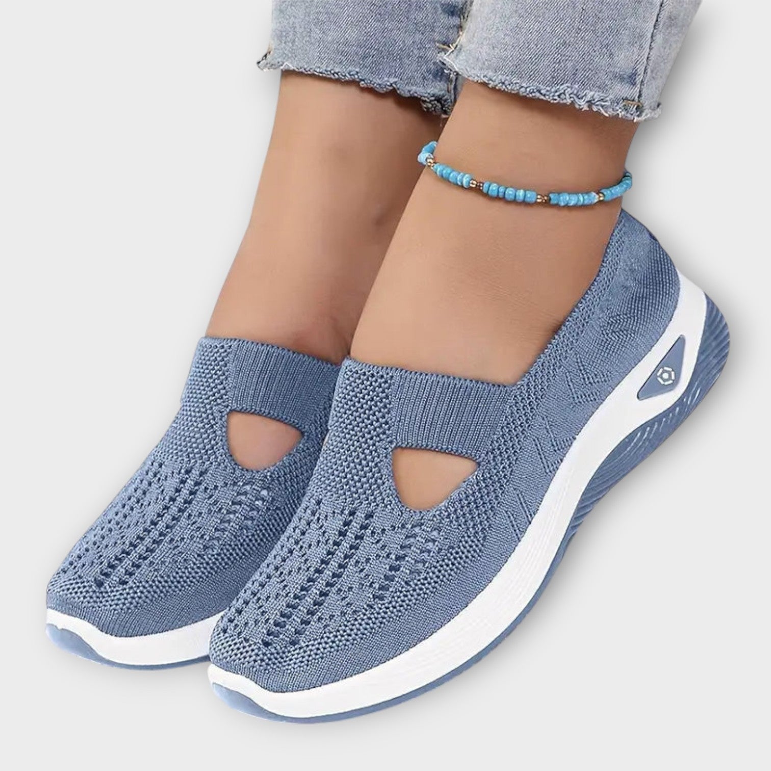 Comfortable Knit Slip-On Walking Shoes