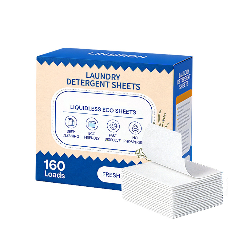Cross-Border Laundry Tablets, Clothes And Sheets, Disposable Cleaner, Portable Laundry Bubble Paper, Highly Active Material, Powerful Decontamination