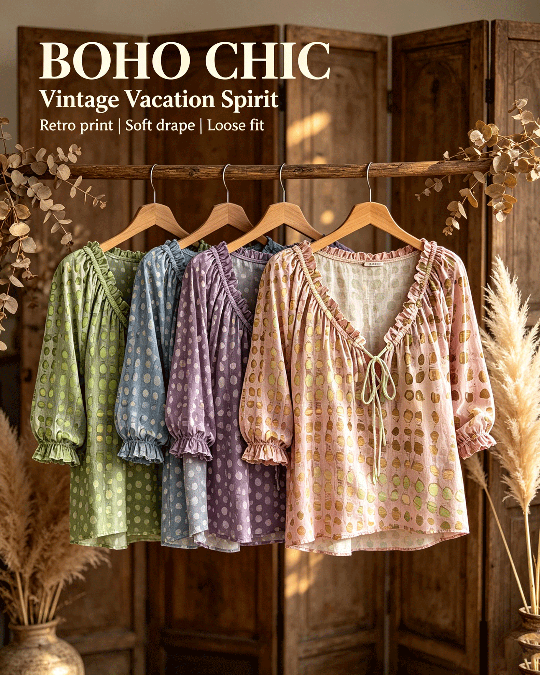 BOHO CHIC Multi Color Shirts
