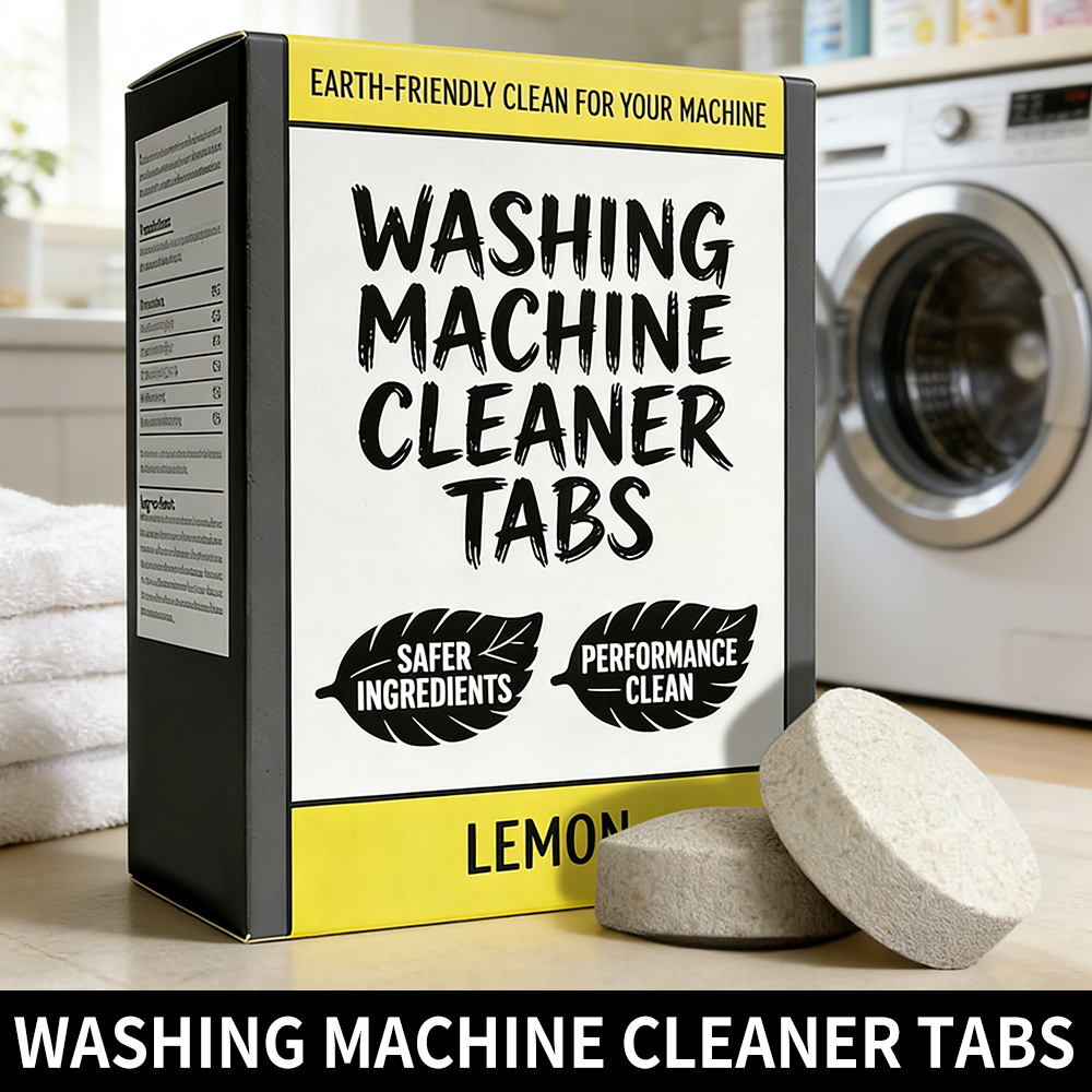 Cross-Border Washing Machine Tank Cleaner Decontamination And Descaling Fully Automatic Cleaning Effervescent Tablets Three-In-One Oxygen Cleaning Tablets