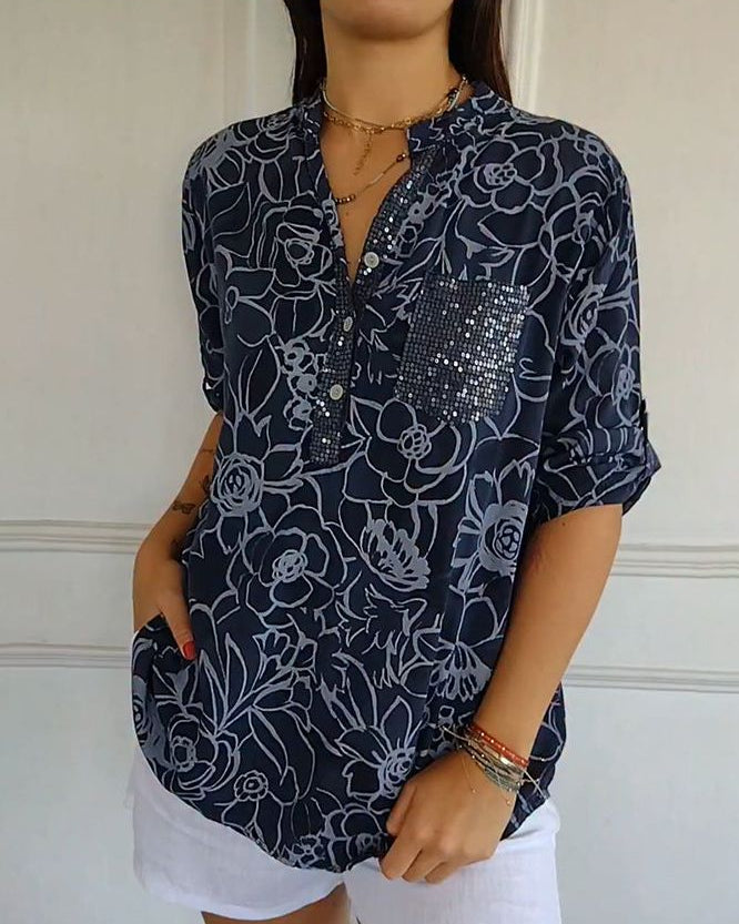  Elegant Blouse with Pocket