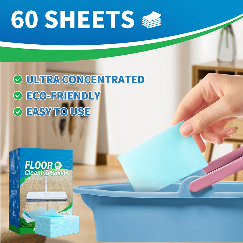 Cross-Border Floor Cleaning Tablets Multi-Functional Cleaner Tile Cleaning Tablets Household Decontamination Fresh Mopping Cleaning Paper