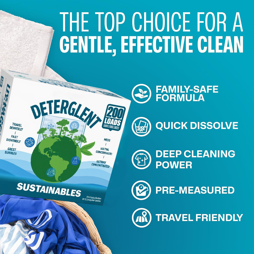 Cross-Border Laundry Tablets, Laundry Scented Paper, Laundry Tablets, Mild Concentrated Fragrance, Cleaning And Removing Stubborn Stains, Household Fragrance Tablets