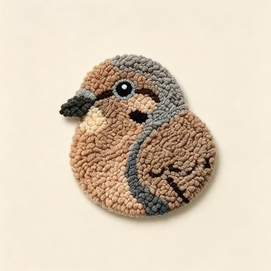 Bird Coasters Punch Needle Kit for Beginners Set