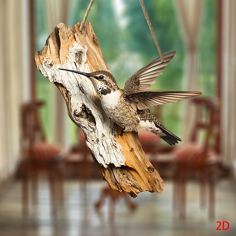 Wooden Creative Bird Wall Decoration Hanging Ornament Decorative Tag Decoration Party Supplies Crafts