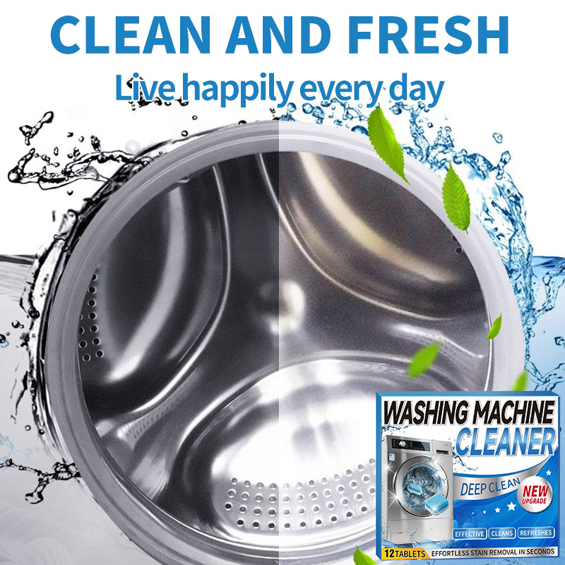 Cross-Border Washing Machine Detergent Washing Machine Effervescent Tablets Decontamination And Descaling Washing Machine Cleaning Tablets Fully Automatic Cleaning