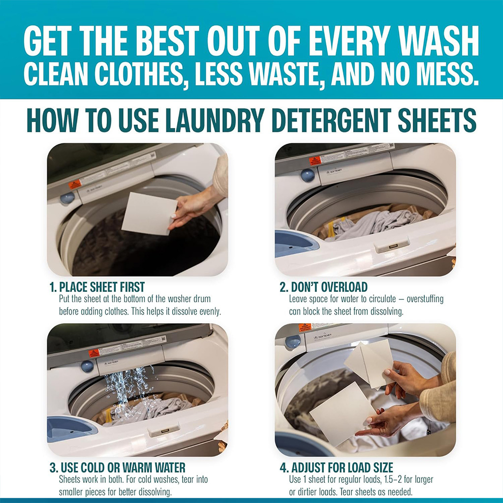 Cross-Border Laundry Tablets, Laundry Scented Paper, Laundry Tablets, Mild Concentrated Fragrance, Cleaning And Removing Stubborn Stains, Household Fragrance Tablets