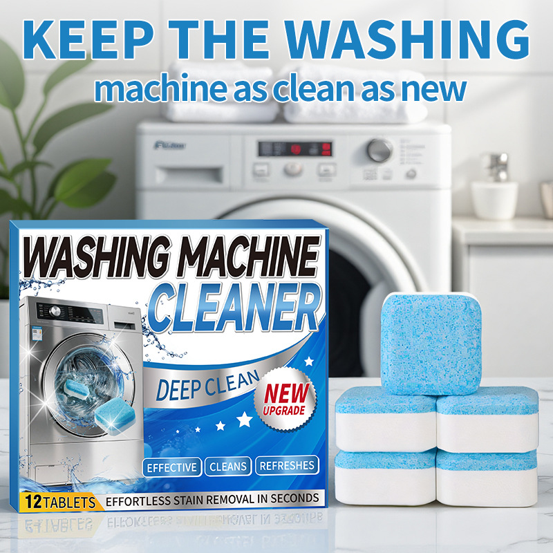 Cross-Border Washing Machine Detergent Washing Machine Effervescent Tablets Decontamination And Descaling Washing Machine Cleaning Tablets Fully Automatic Cleaning
