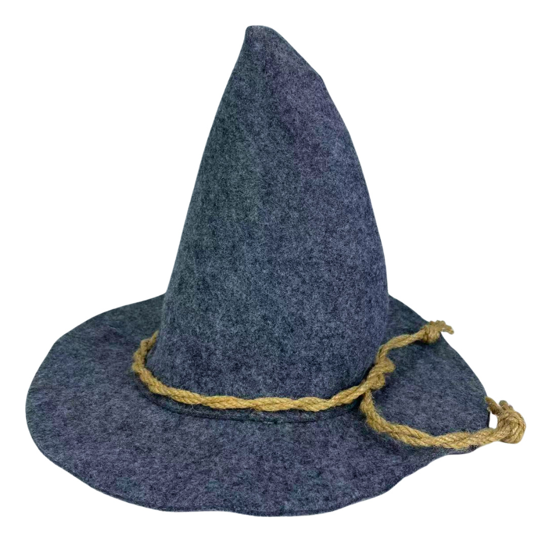 Halloween Witch Hat, Velvet Witch Hat, Twisted Witch Hat, Pleated Witch Hat, Halloween Party Props