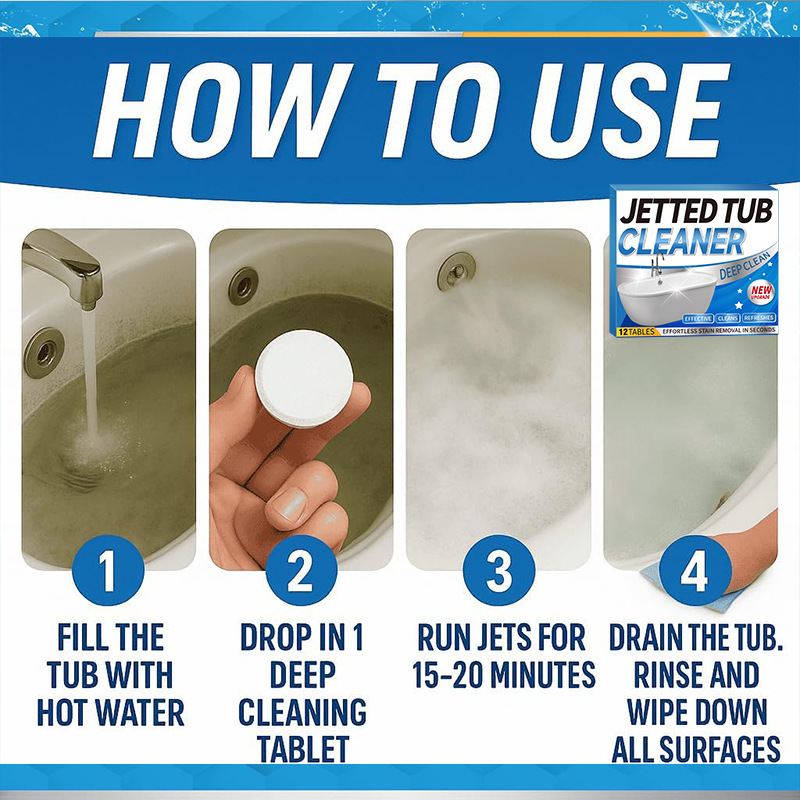 Cross-Border Bathtub Cleaning Tablets Toilet Washbasin Descaling And Stain Removal Household Bathroom Cleaning Effervescent Tablets Cleaner