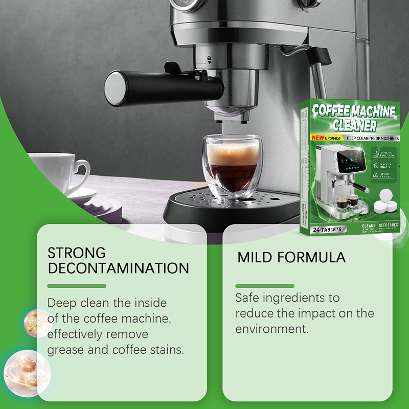 Cross-Border Coffee Machine Cleaner, Coffee Stain And Tea Stain Cleaner, Coffee Machine Effervescent Tablet, Tea Stain Cleaning Filter Maintenance