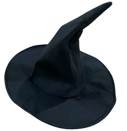 Halloween Witch Hat, Velvet Witch Hat, Twisted Witch Hat, Pleated Witch Hat, Halloween Party Props