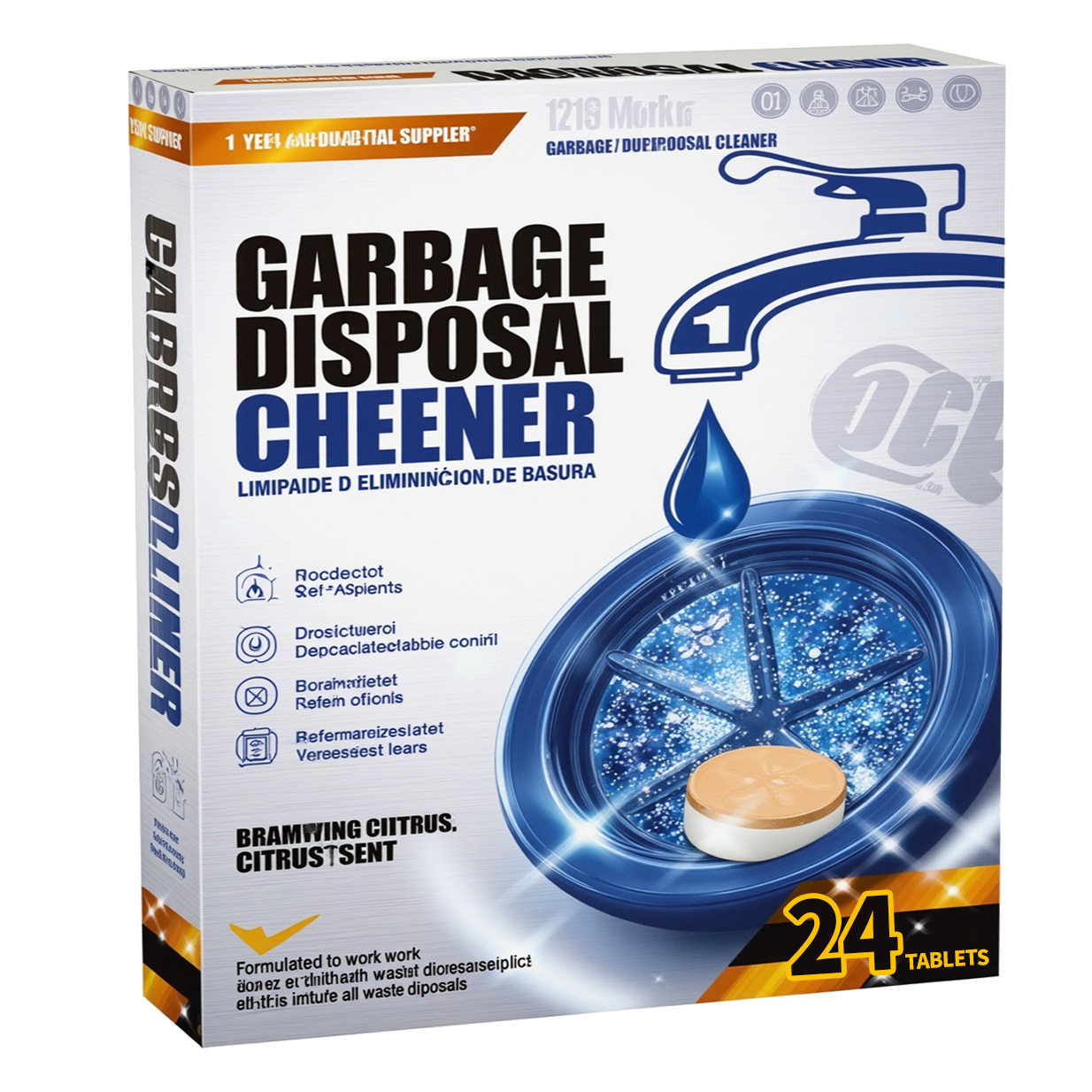 Cross-Border Kitchen Waste Disposer Cleaning Tablets Foam Sink Garbage Disposer Freshener Kitchen Drain Cleaning