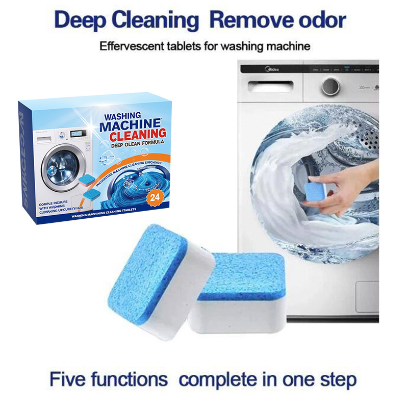 Cross-Border Washing Machine Detergent Washing Machine Effervescent Tablets Decontamination And Descaling Washing Machine Fully Automatic Effervescent Detergent