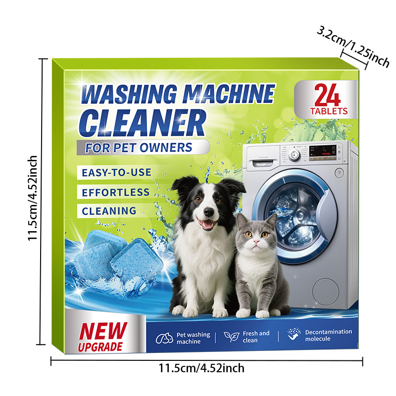 Cross-Border Pet Owners Washing Machine Cleaner Washing Machine Effervescent Tablets Pet Hair Cleaning Only For Pet Owners