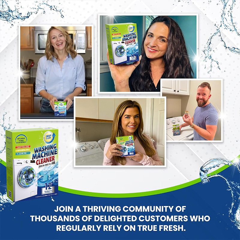 Cross-Border Washing Machine Tank Cleaner Washing Machine Effervescent Tablets For Decontamination And Descaling Fully Automatic Effervescent Cleaner