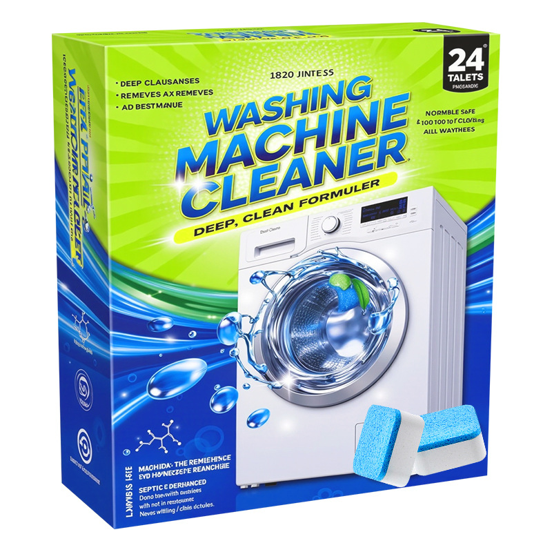 Cross-Border Washing Machine Tank Cleaner Decontamination And Descaling Washing Machine Effervescent Tablets Fully Automatic Effervescent Cleaner