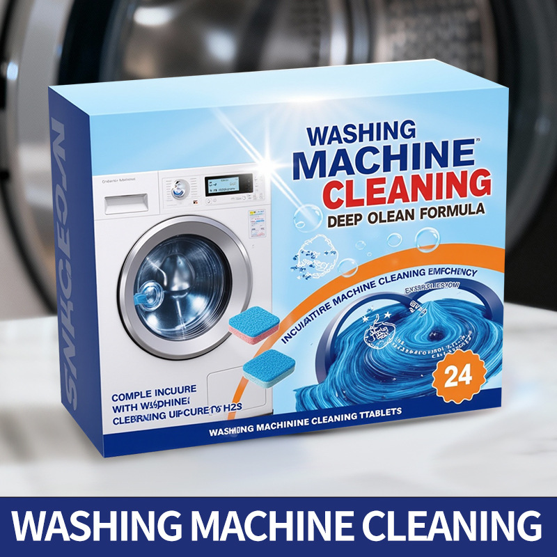 Cross-Border Washing Machine Detergent Washing Machine Effervescent Tablets Decontamination And Descaling Washing Machine Fully Automatic Effervescent Detergent