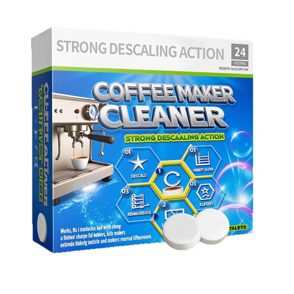 Cross-Border Coffee Machine Cleaner, Coffee Machine Effervescent Tablets, Tea Stains, Coffee Stains, Scale Cleaning And Care, Universal Coffee Machine