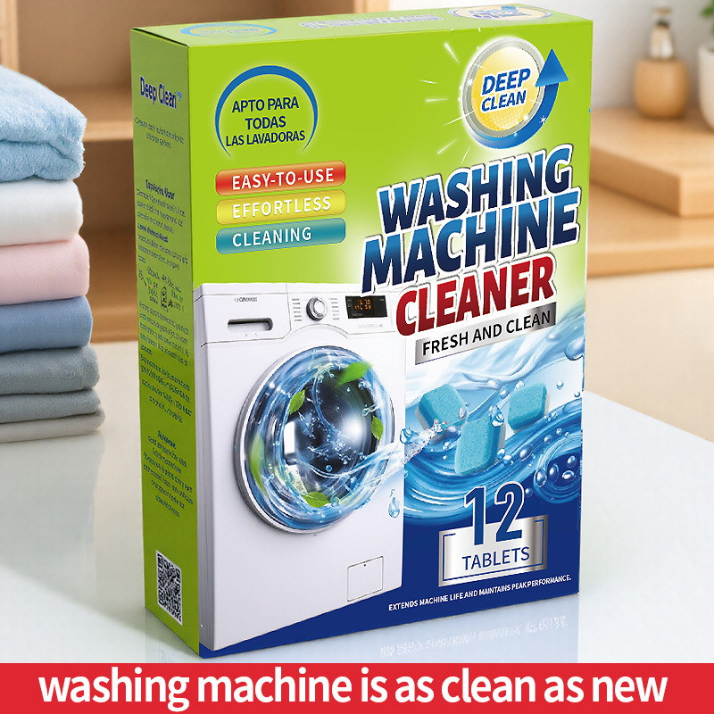 Cross-Border Washing Machine Tank Cleaner Washing Machine Effervescent Tablets For Decontamination And Descaling Fully Automatic Effervescent Cleaner